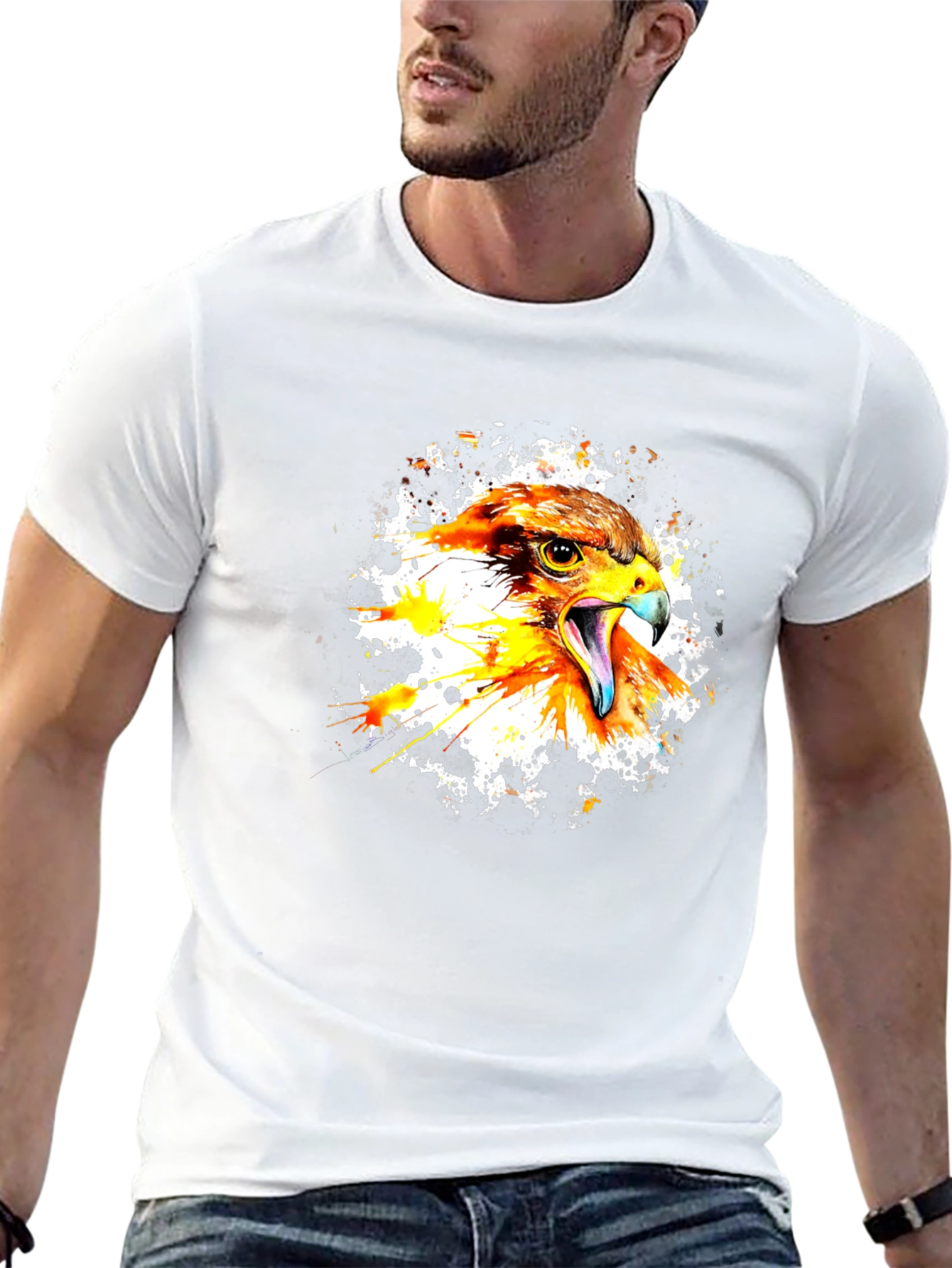 Eagle Splash Graphic Tee - Bold Style