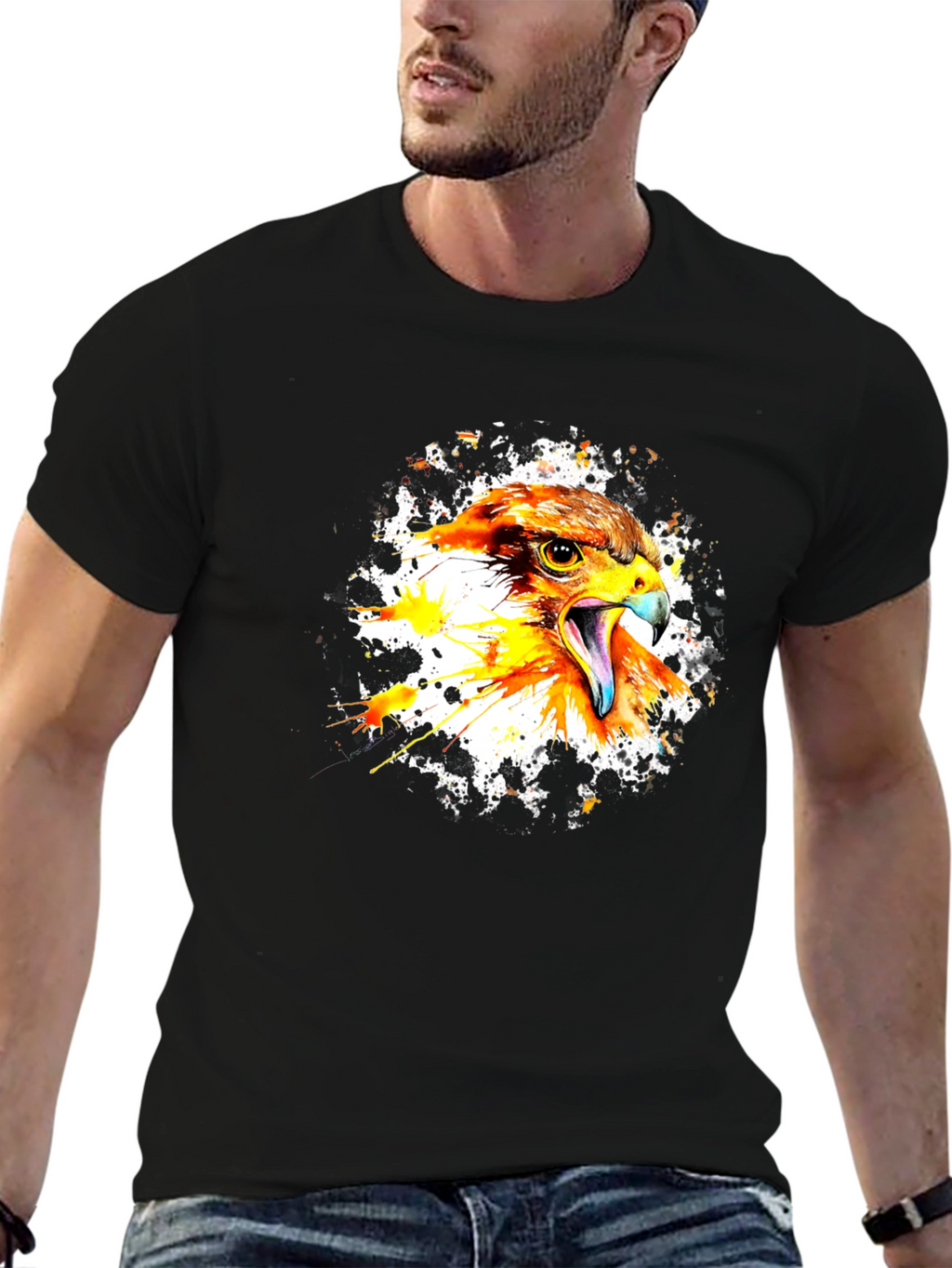 Eagle Splash Graphic Tee - Bold Style