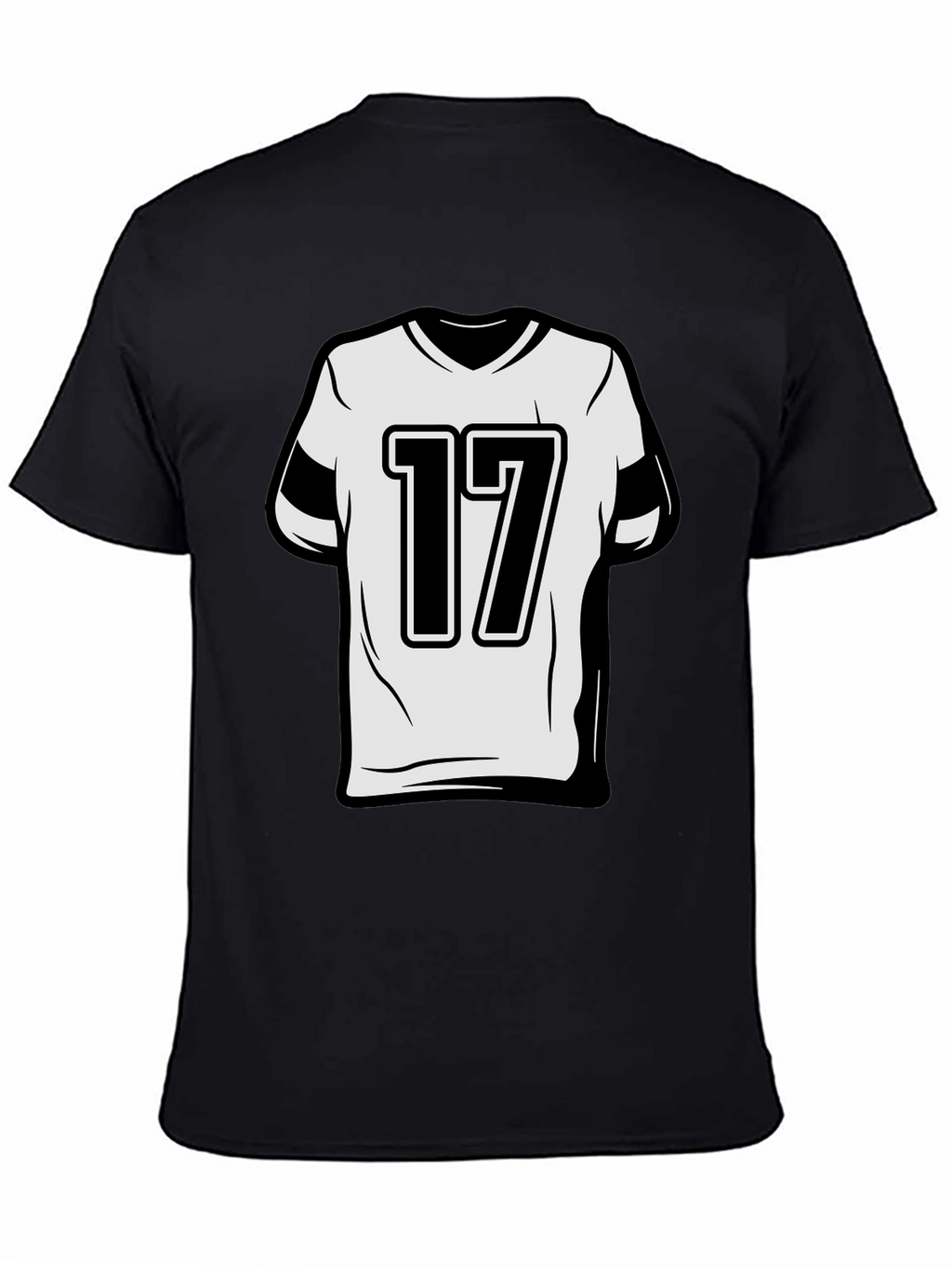 Number 17 Graphic Tee - Sporty Style