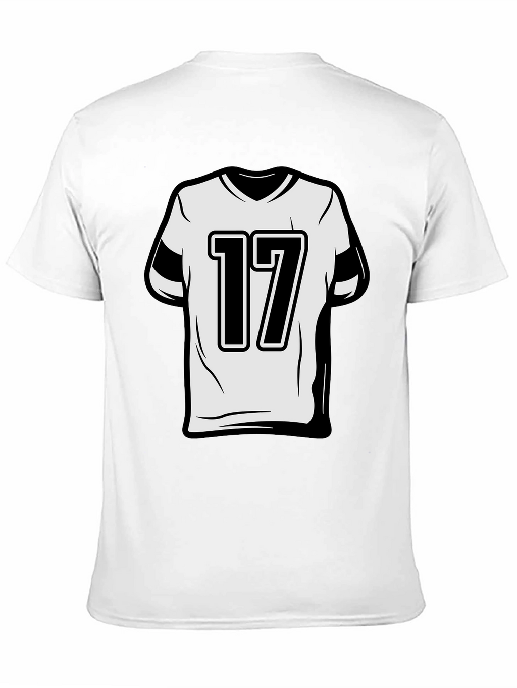 Number 17 Graphic Tee - Sporty Style