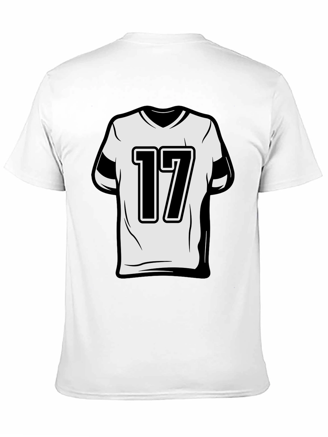 Number 17 Graphic Tee - Sporty Style