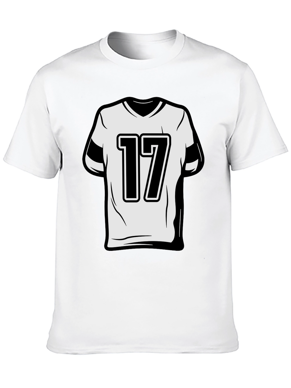 Number 17 Graphic Tee - Sporty Style