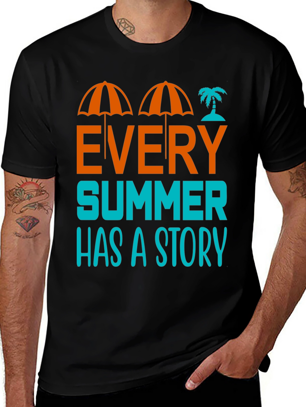 Summer Story Graphic T-Shirt - Beach Vibes