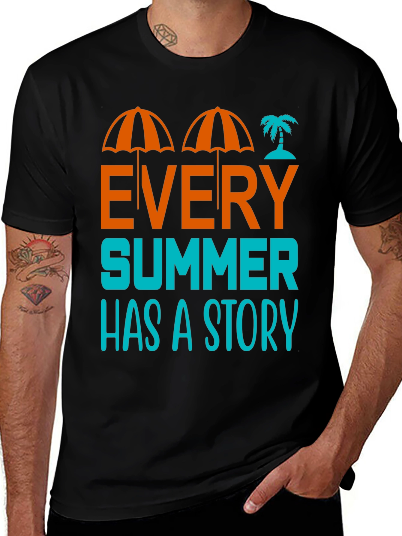 Summer Story Graphic T-Shirt - Beach Vibes