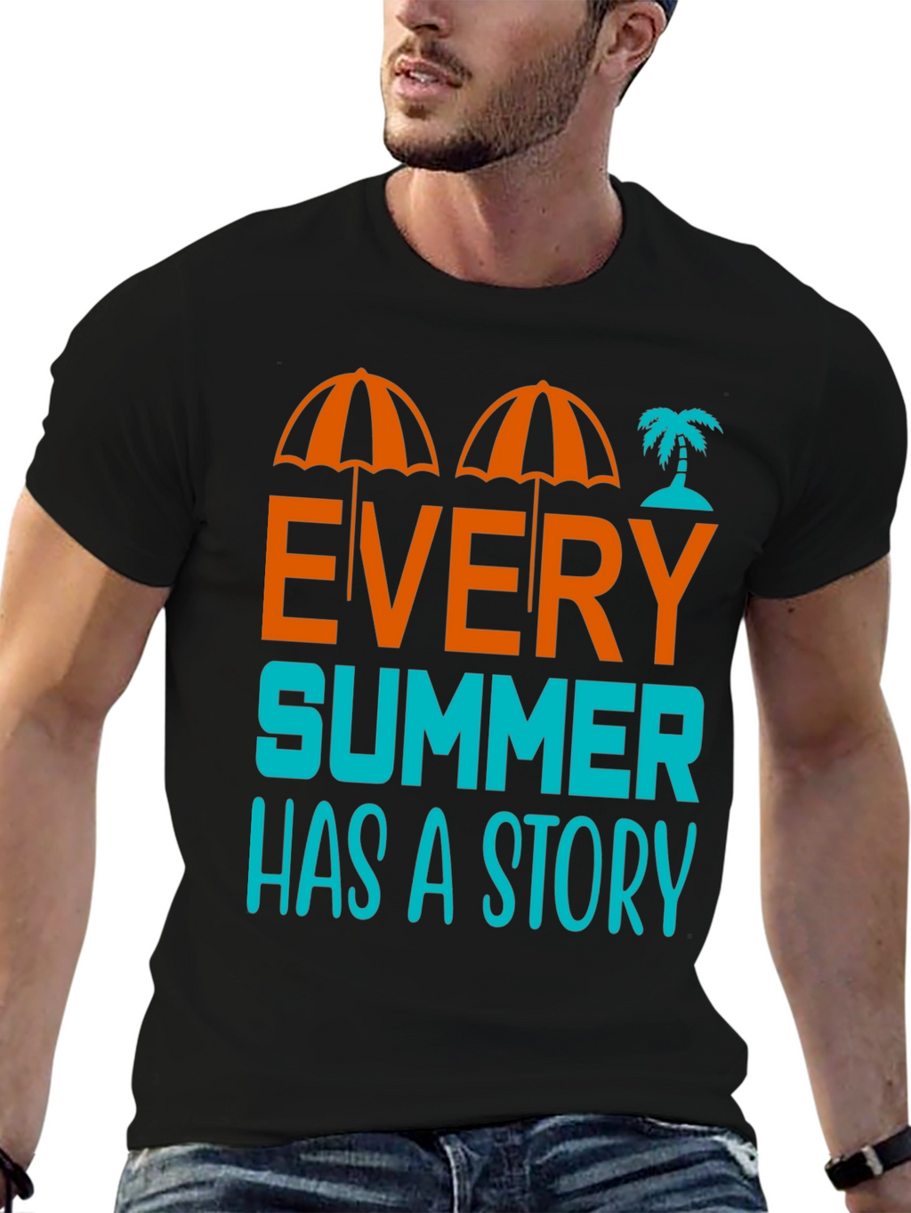 Summer Story Graphic T-Shirt - Beach Vibes