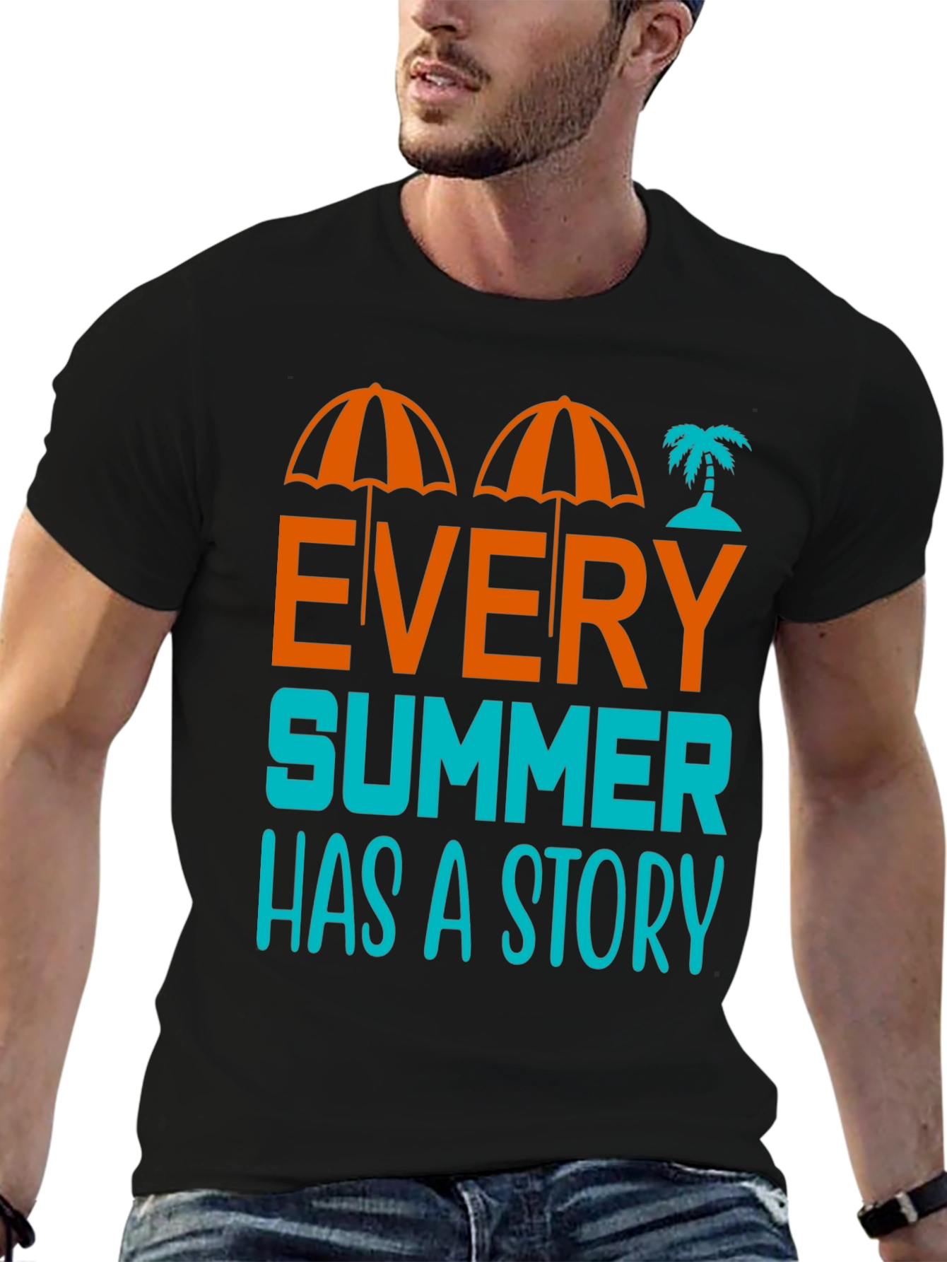Summer Story Graphic T-Shirt - Beach Vibes