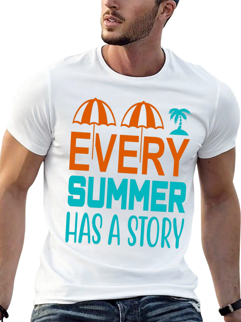 Summer Story Graphic T-Shirt - Beach Vibes