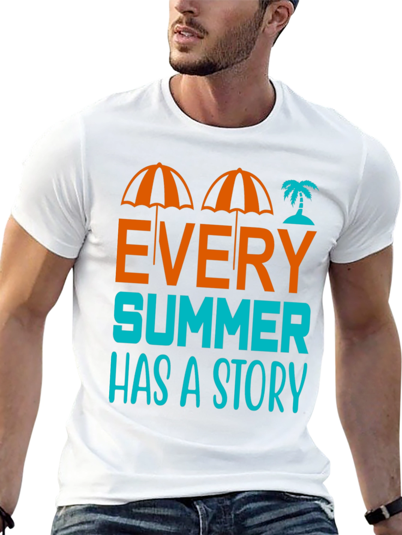 Summer Story Graphic T-Shirt - Beach Vibes