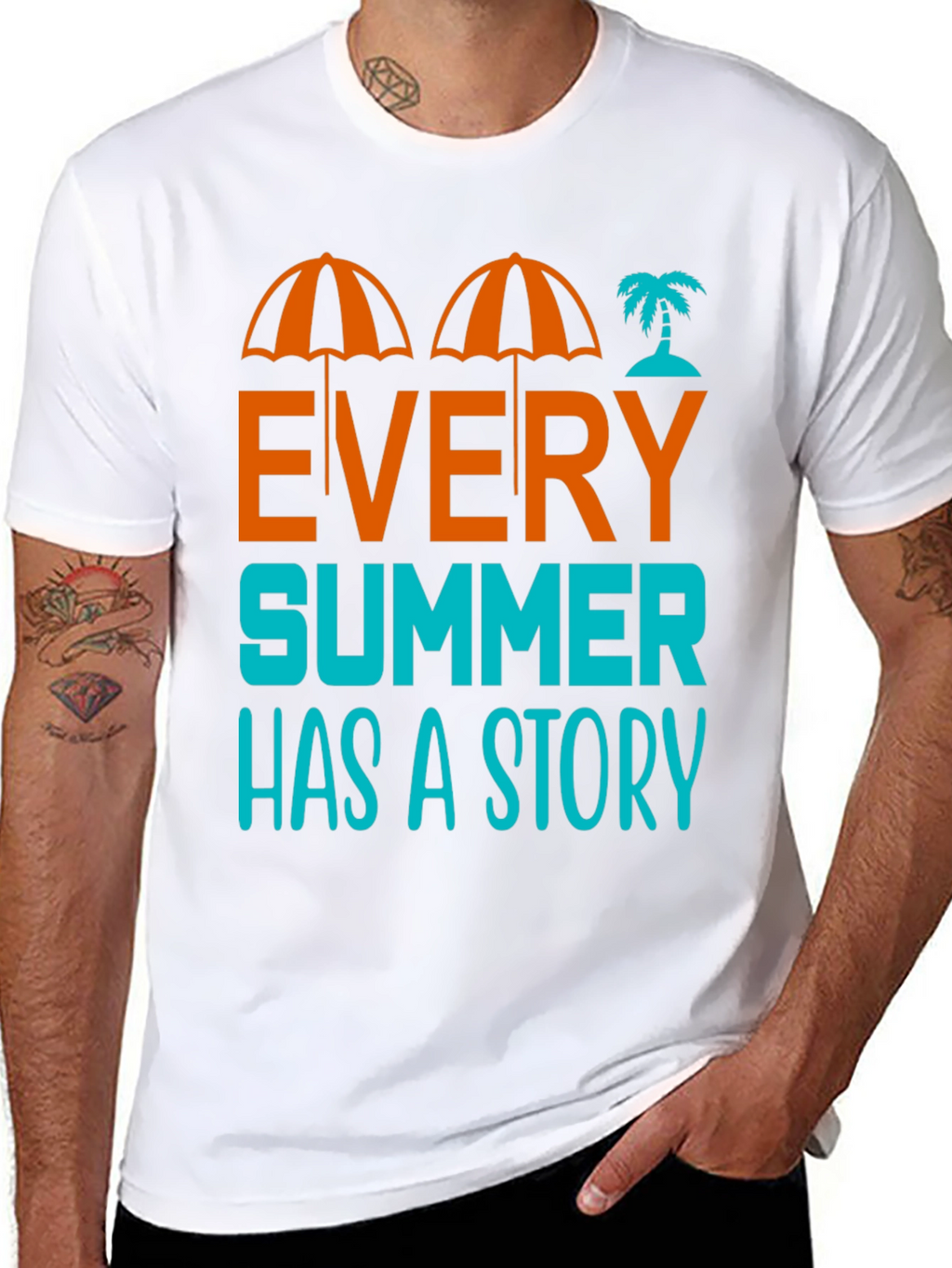 Summer Story Graphic T-Shirt - Beach Vibes