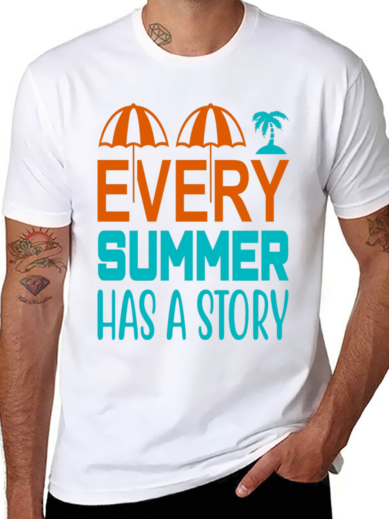 Summer Story Graphic T-Shirt - Beach Vibes