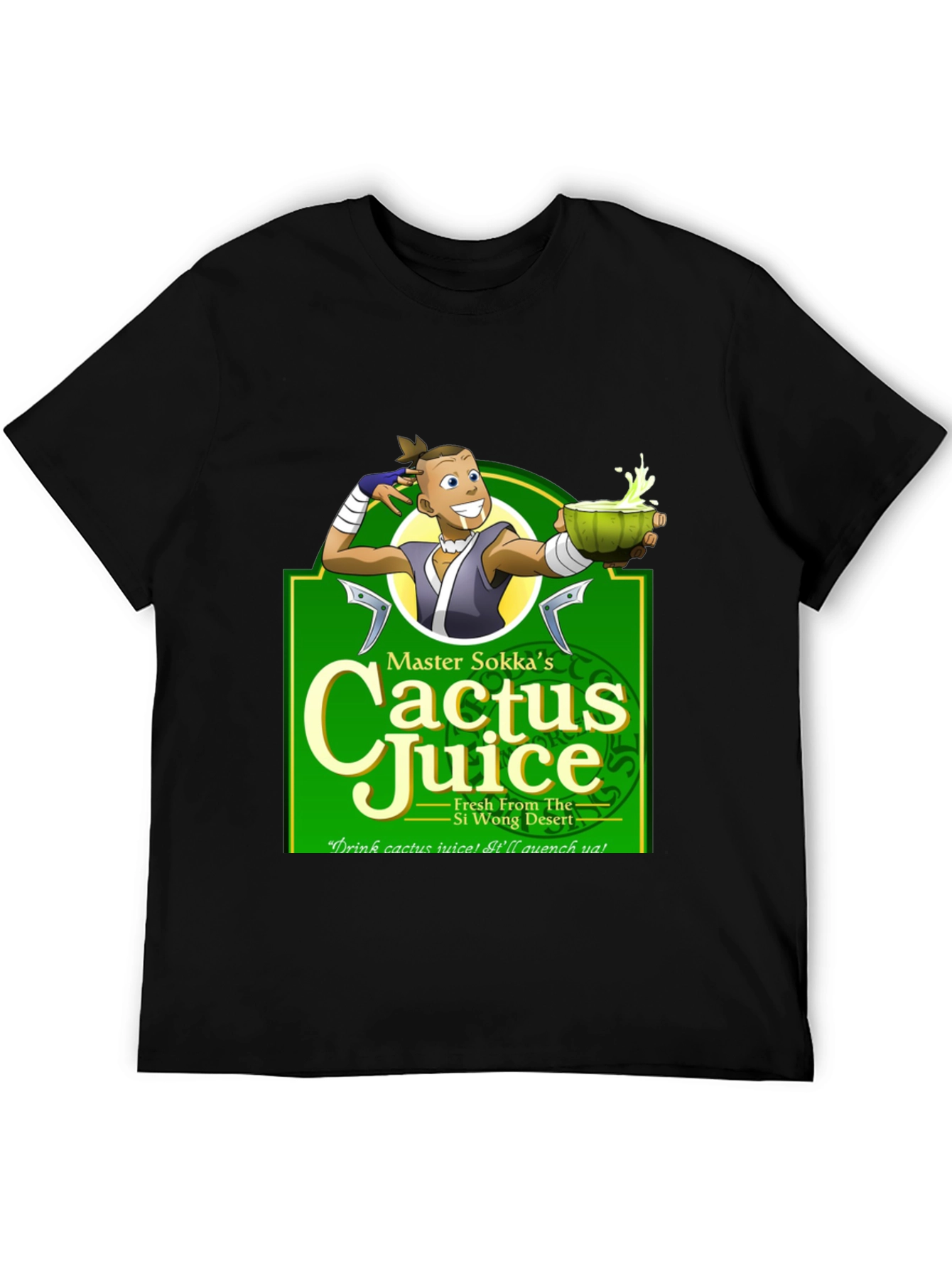 Sokka Cactus Juice T-Shirt - Avatar: The Last Airbender Fan Apparel