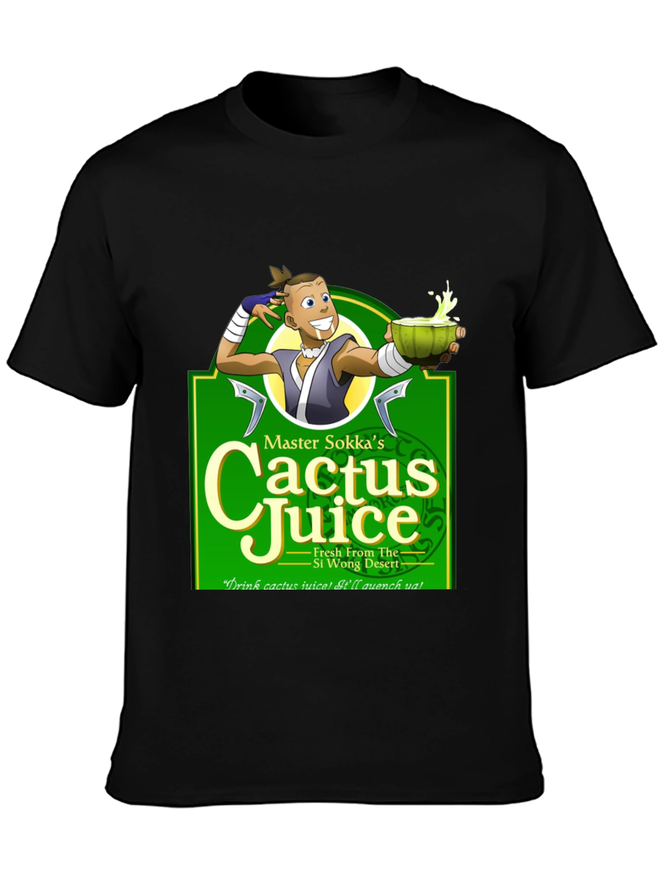 Sokka Cactus Juice T-Shirt - Avatar: The Last Airbender Fan Apparel
