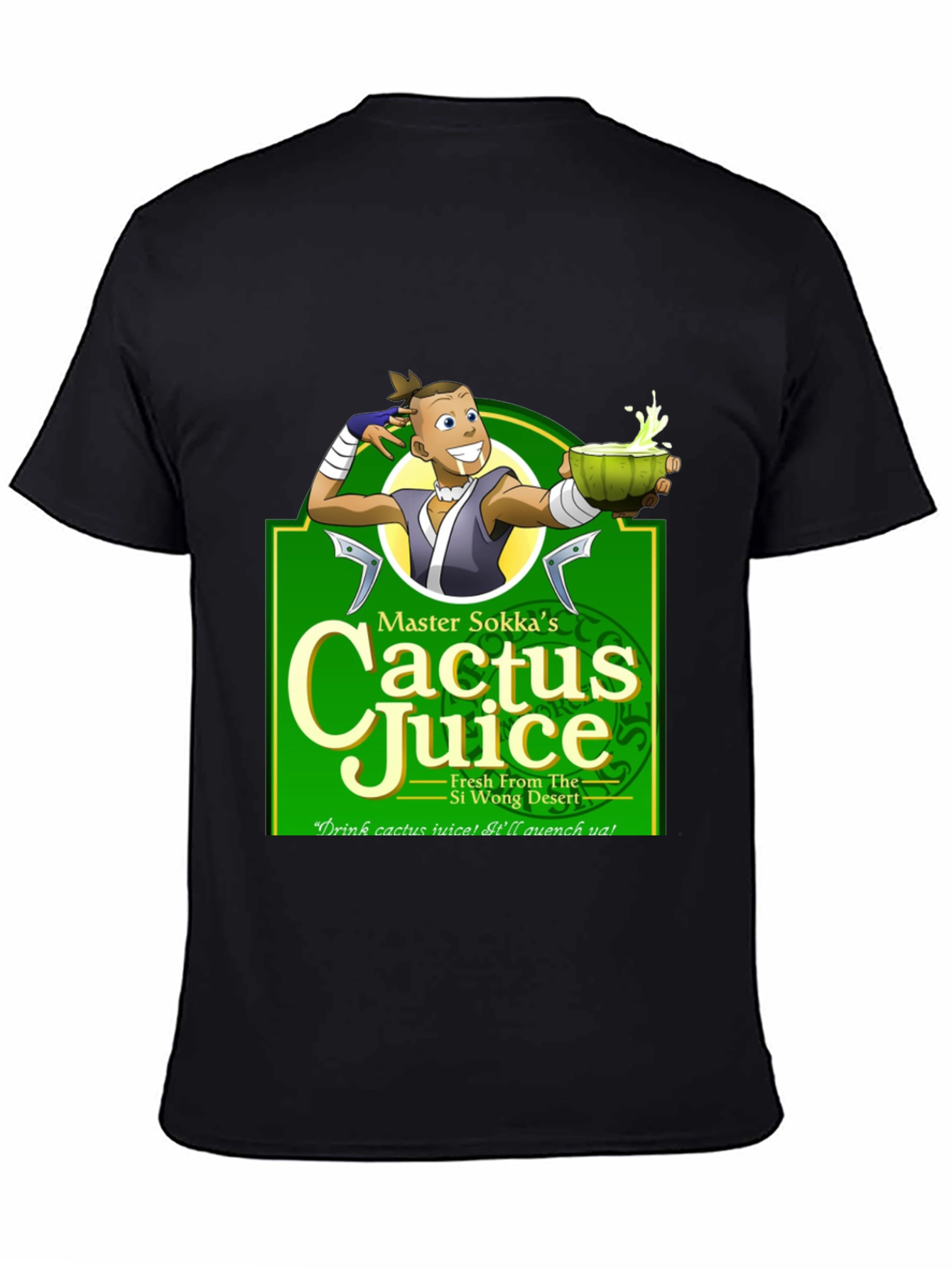 Sokka Cactus Juice T-Shirt - Avatar: The Last Airbender Fan Apparel