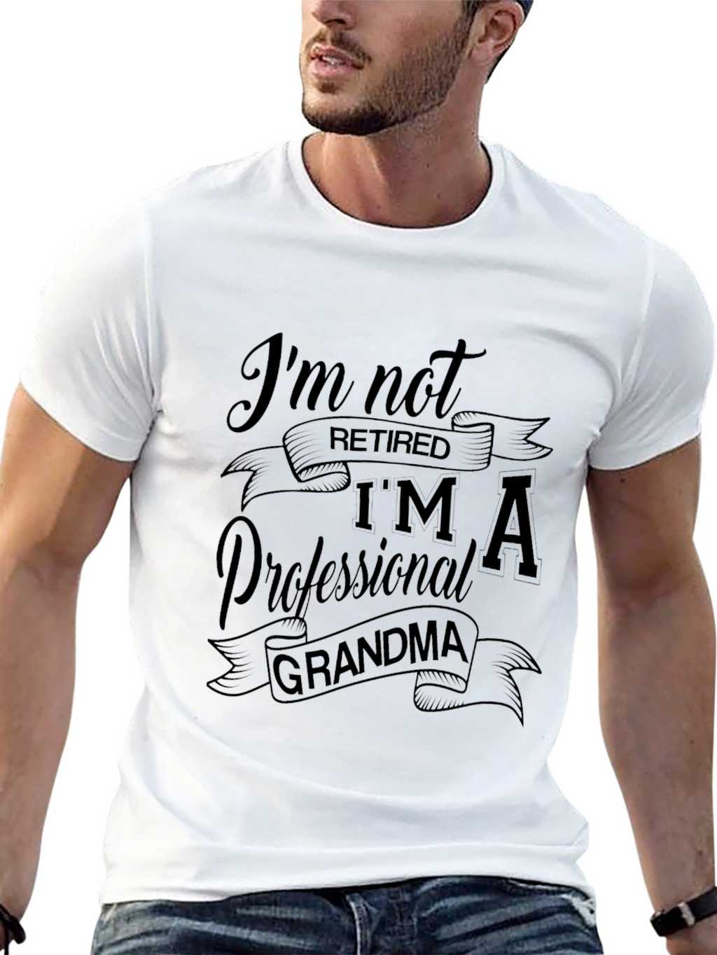 Professional Grandma Tee - Black Cotton Shirt