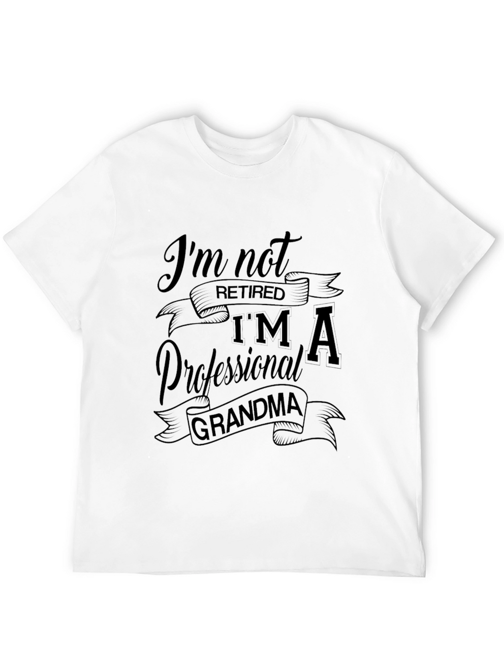 Professional Grandma Tee - Black Cotton Shirt