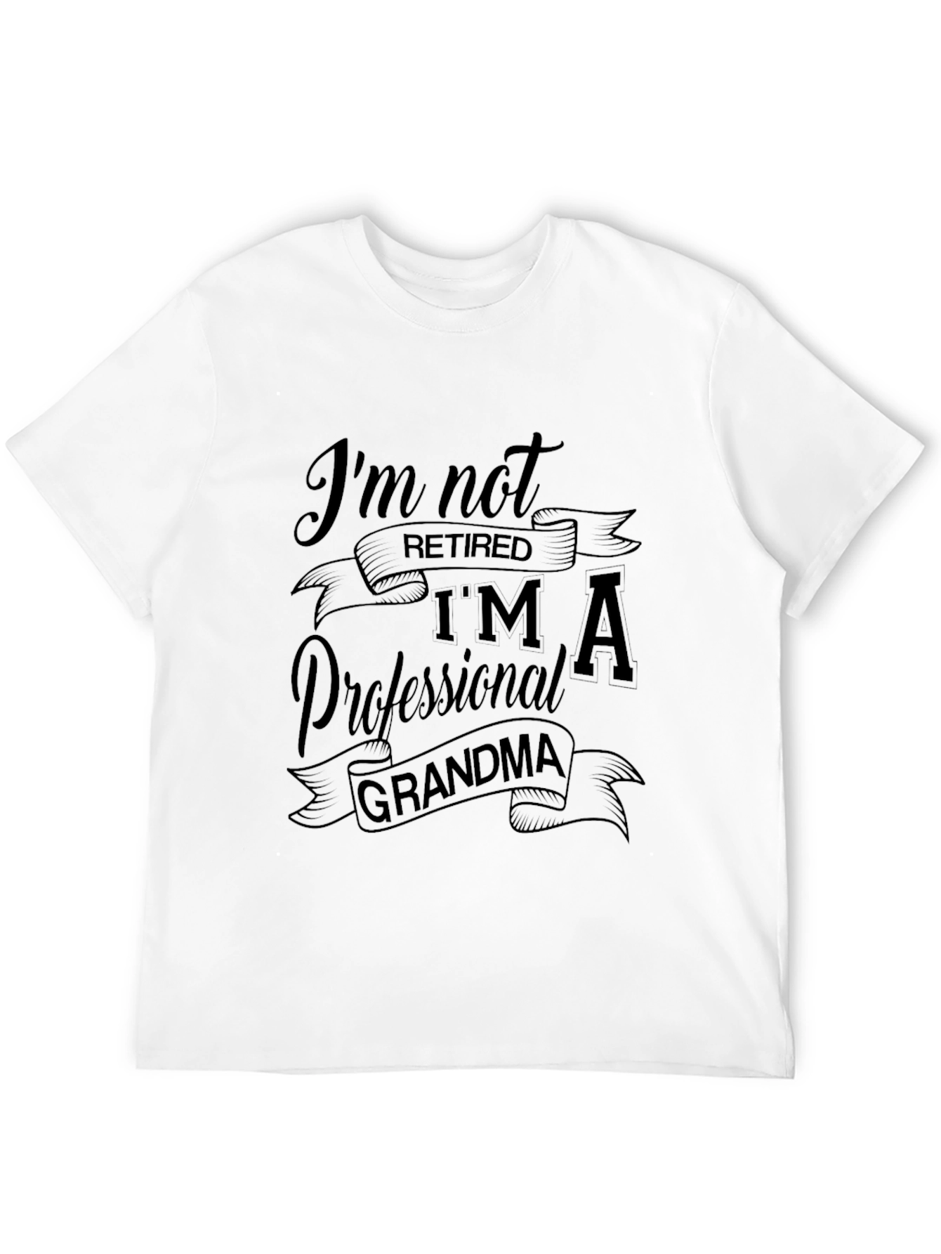 Professional Grandma Tee - Black Cotton Shirt