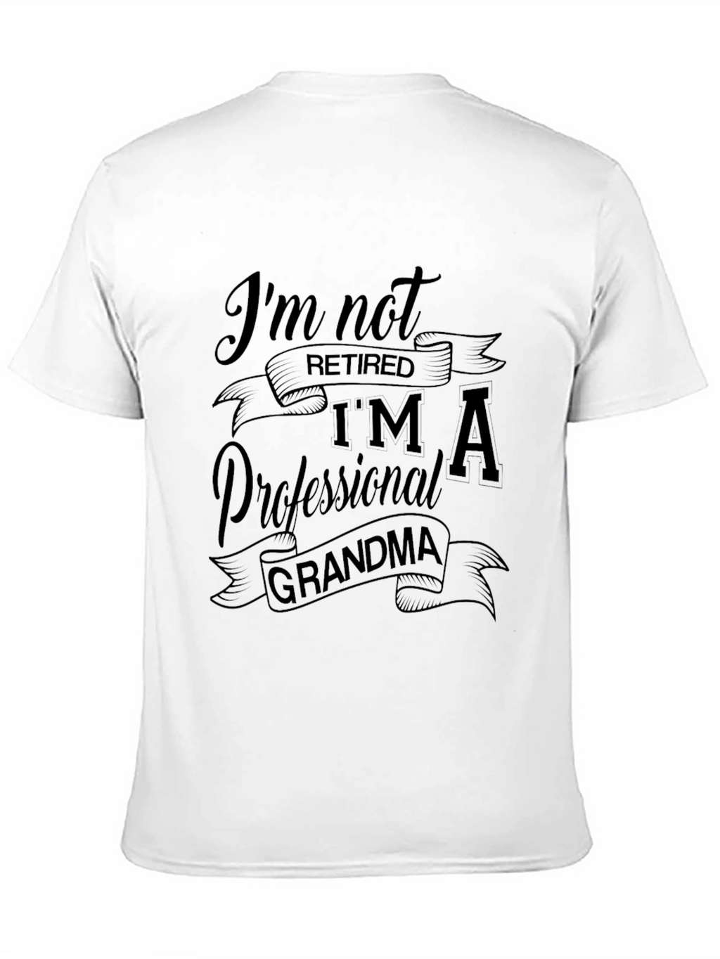 Professional Grandma Tee - Black Cotton Shirt