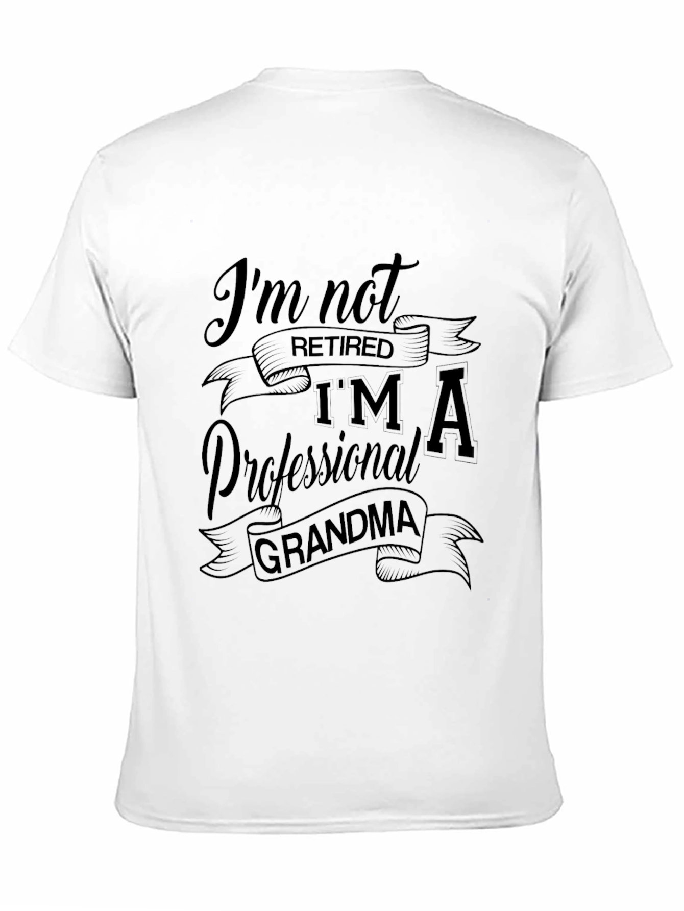 Professional Grandma Tee - Black Cotton Shirt