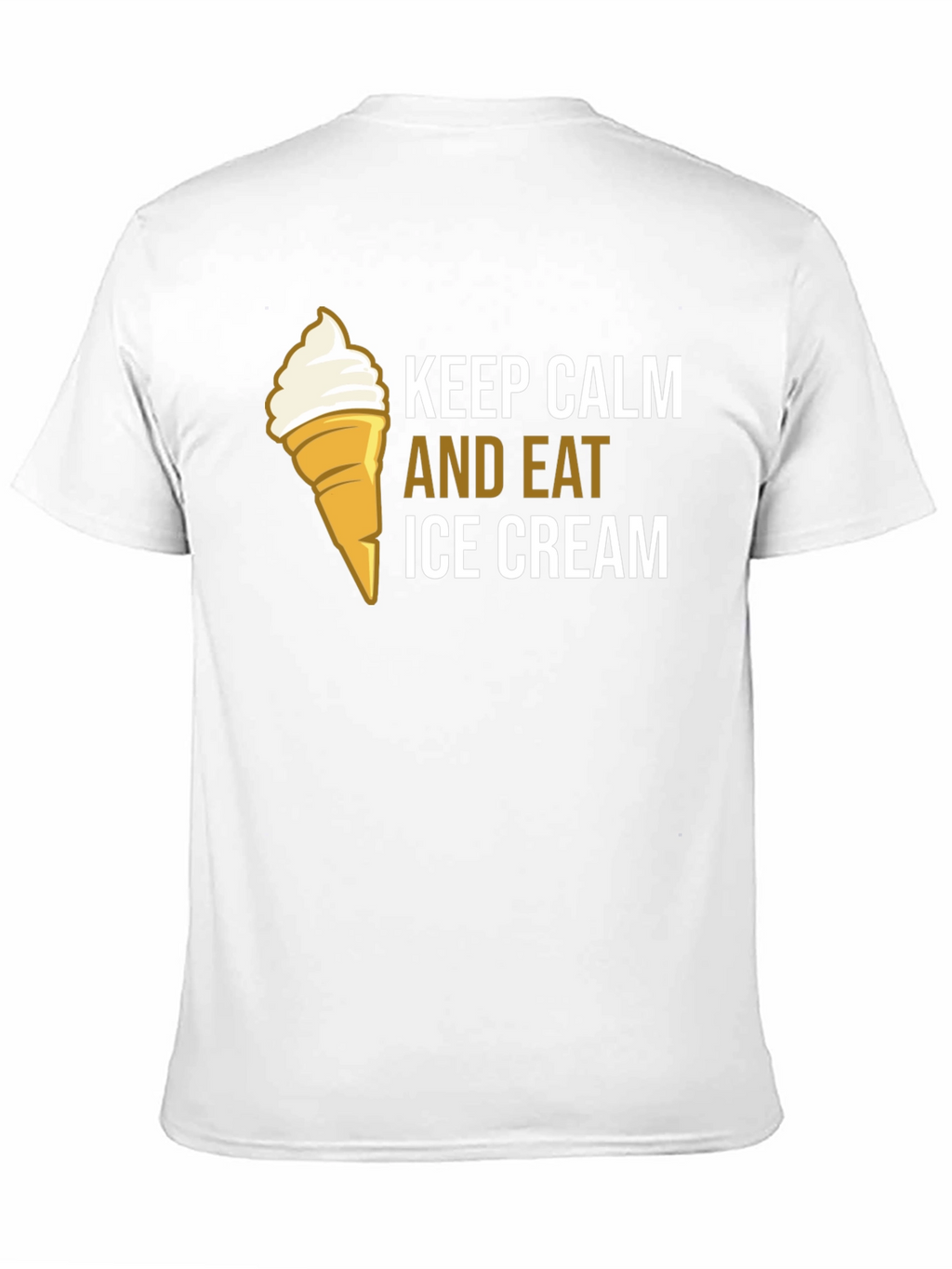 Keep Calm and Eat Ice Cream Graphic T-Shirt