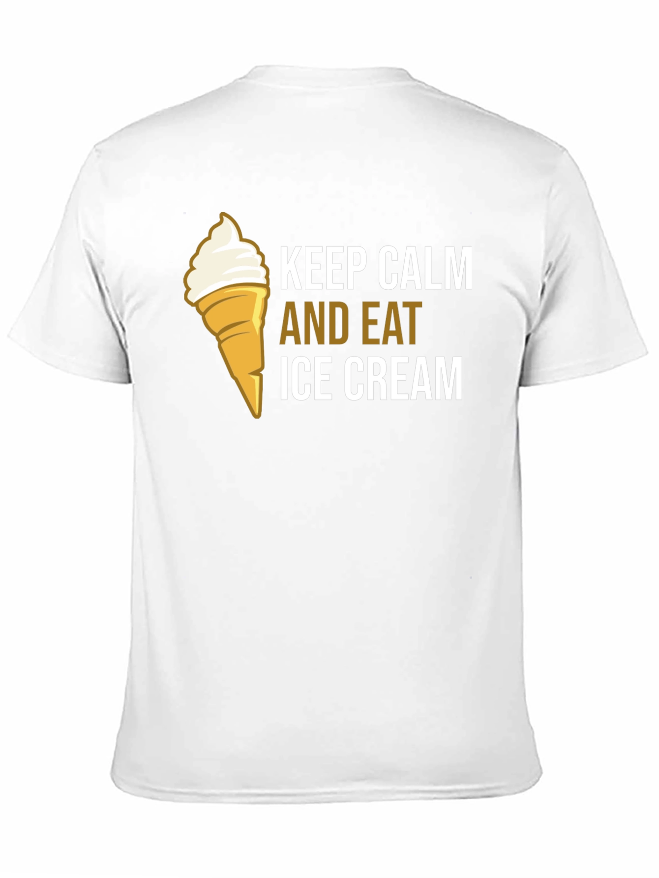 Keep Calm and Eat Ice Cream Graphic T-Shirt