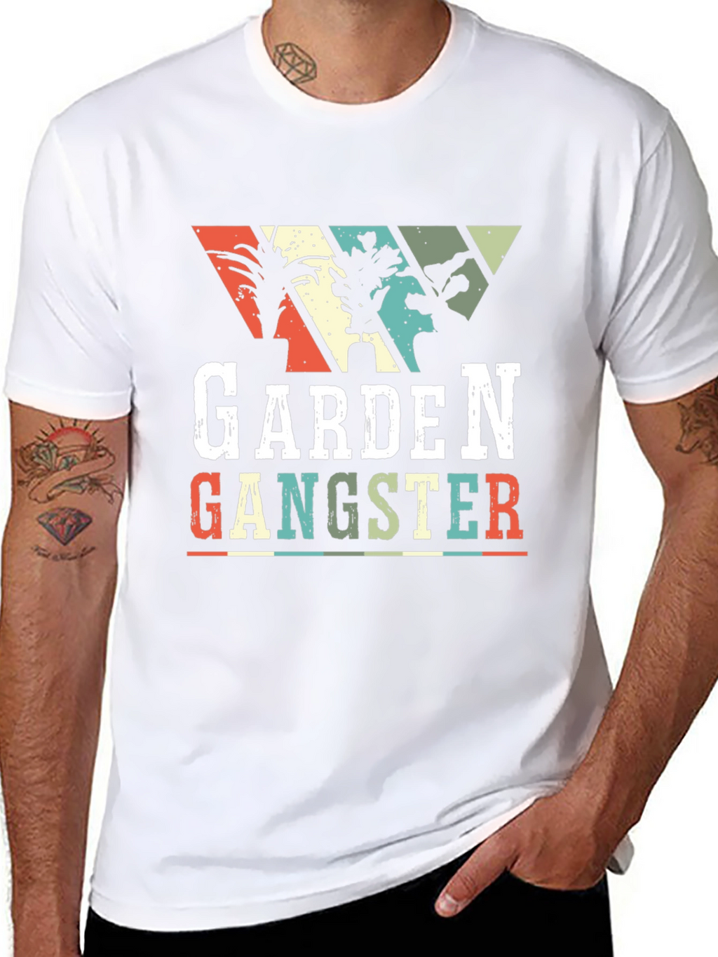 Garden Gangster Graphic T-Shirt - Black