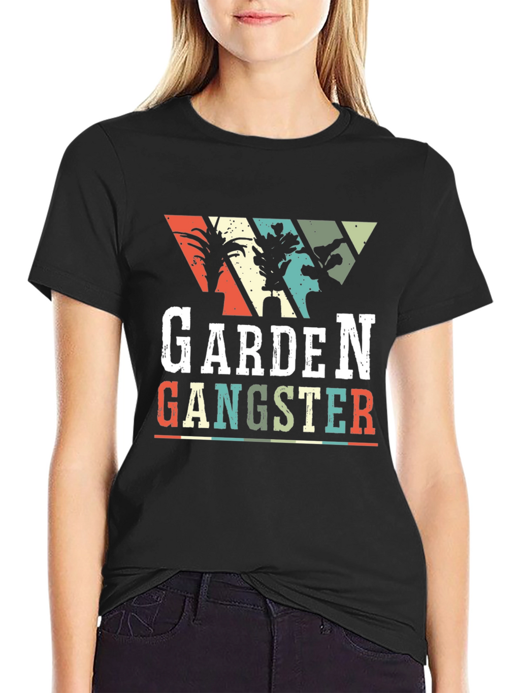Garden Gangster Graphic T-Shirt - Black