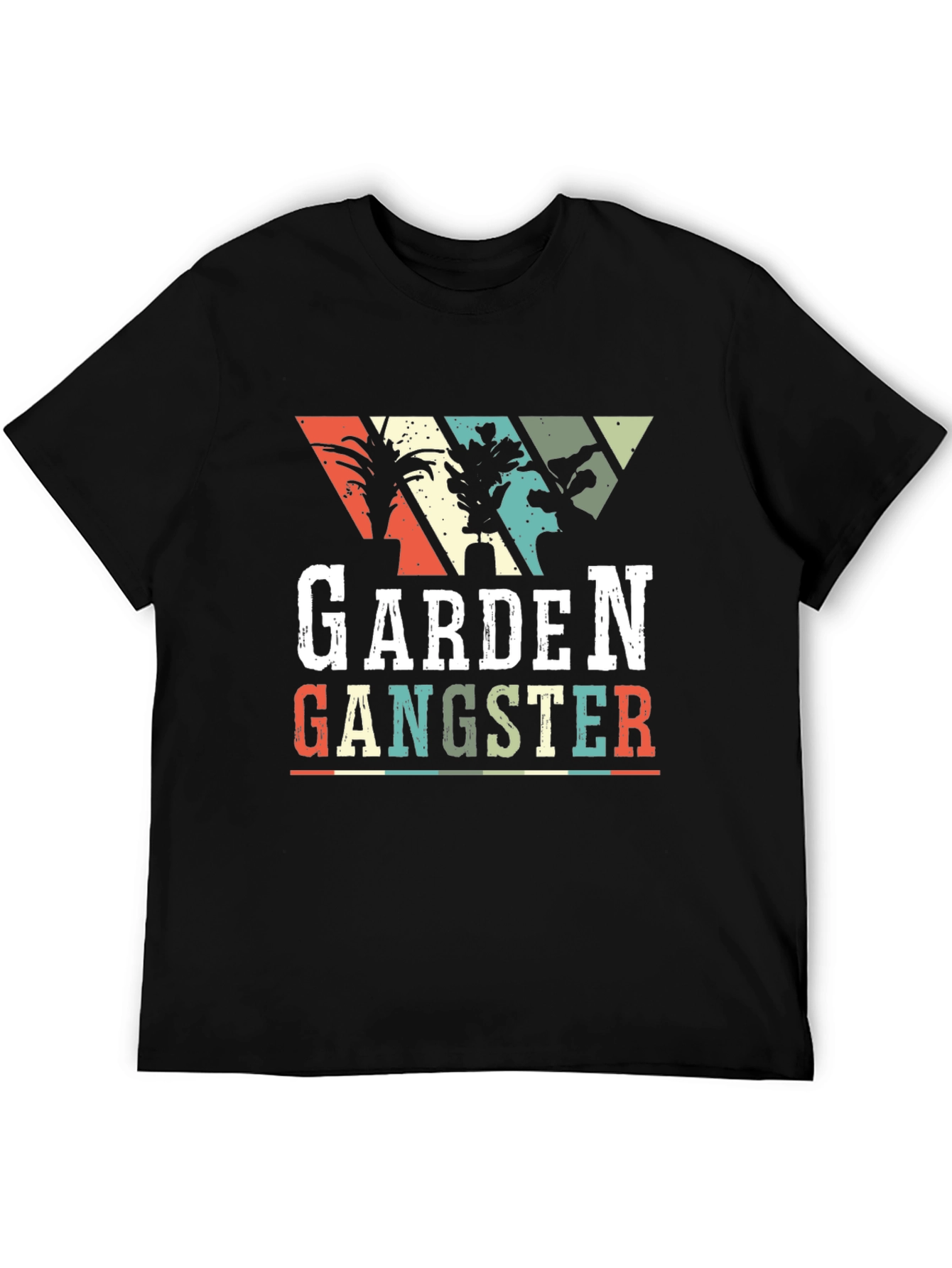Garden Gangster Graphic T-Shirt - Black
