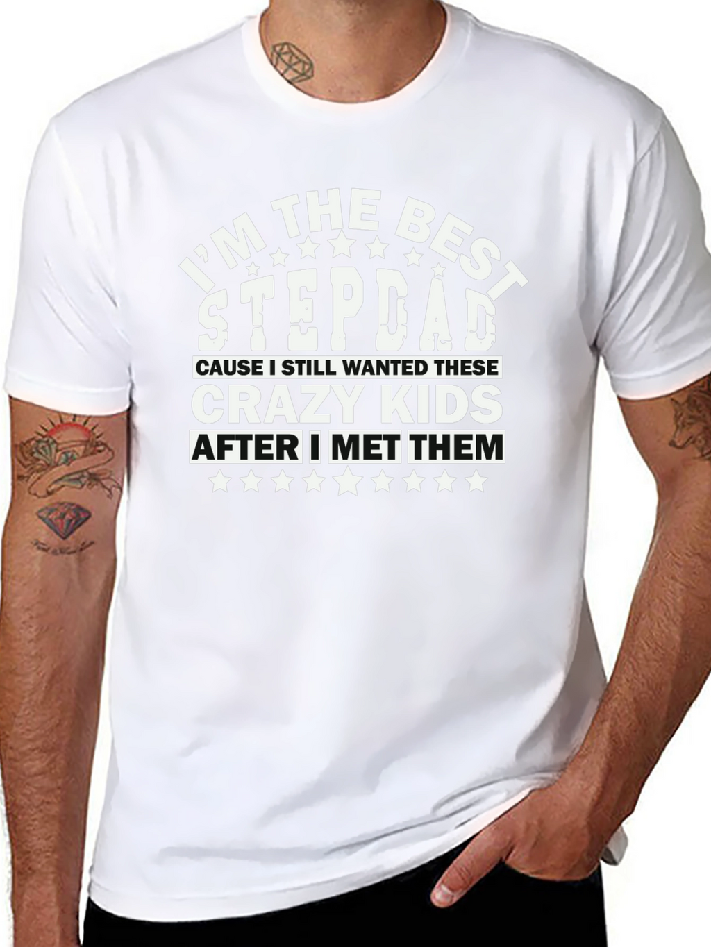 Best Stepdad T-Shirt - Funny Family Tee