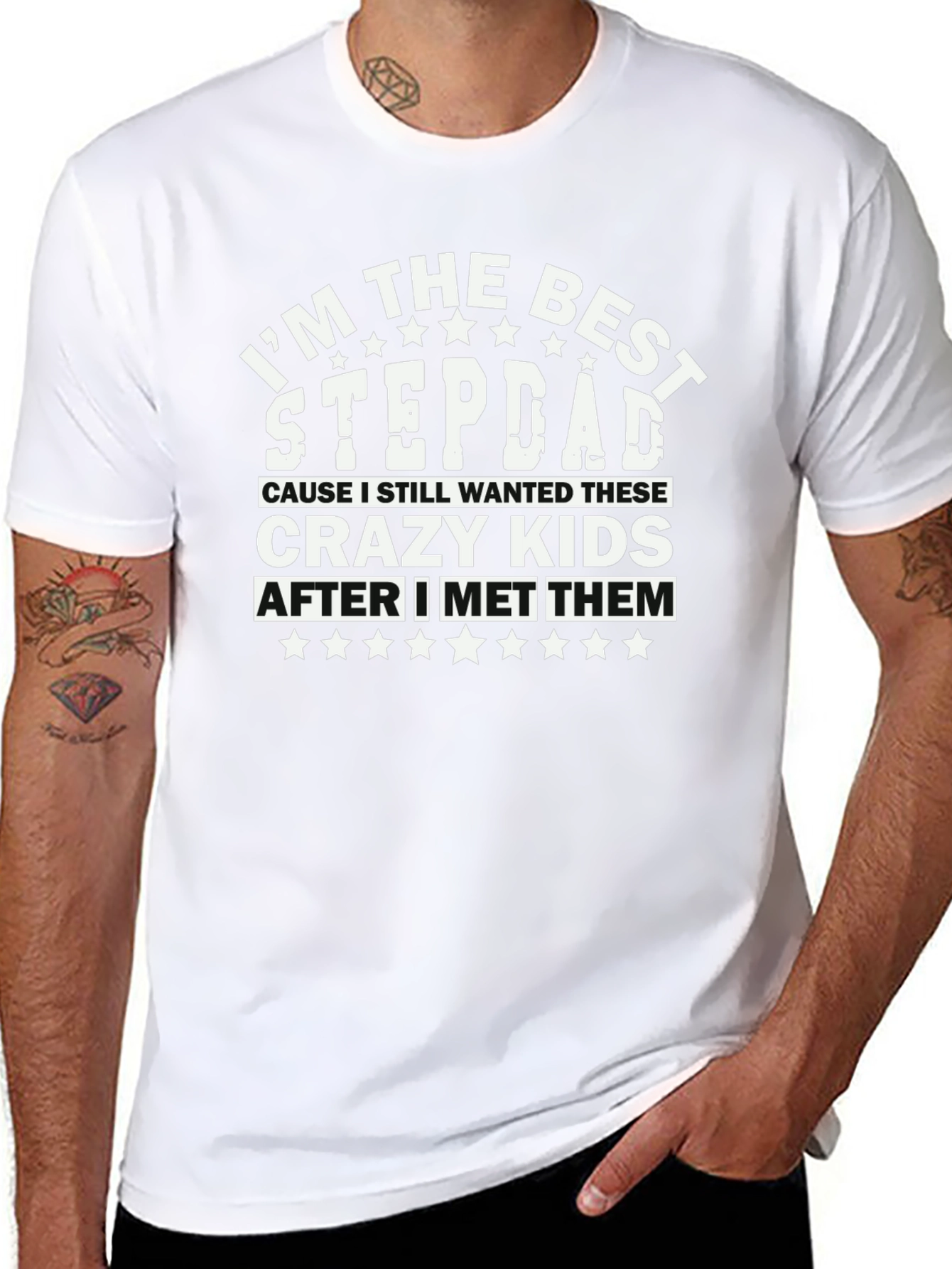 Best Stepdad T-Shirt - Funny Family Tee
