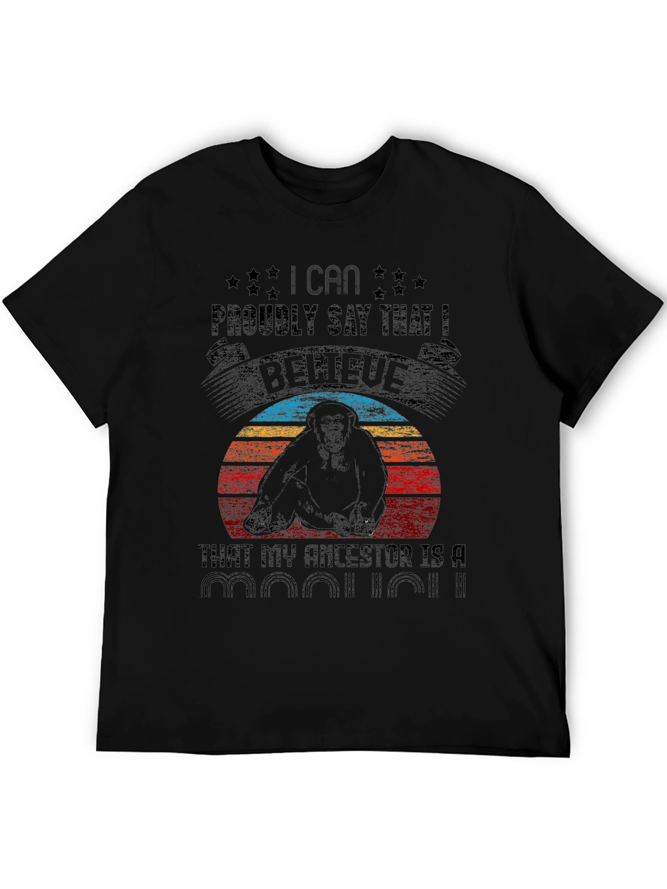 Gorilla Ancestor Graphic Tee - I Can Proudly Say