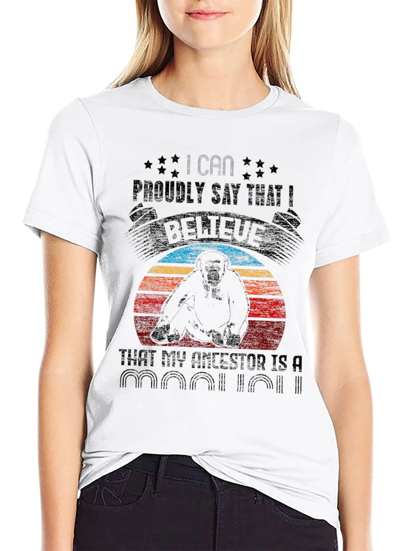 Gorilla Ancestor Graphic Tee - I Can Proudly Say
