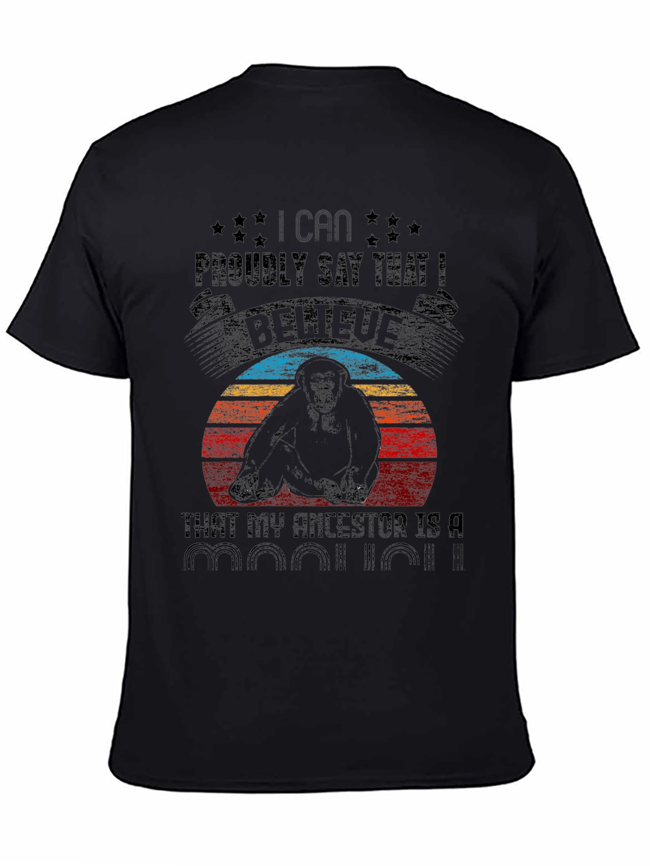 Gorilla Ancestor Graphic Tee - I Can Proudly Say