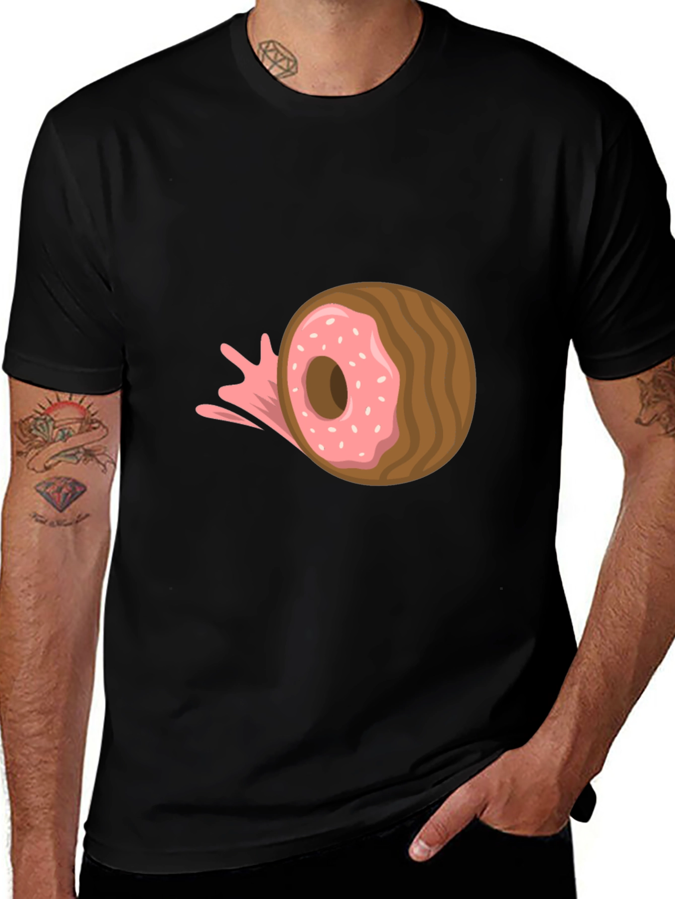 Doughnut Burst Graphic Tee - Casual Comfort