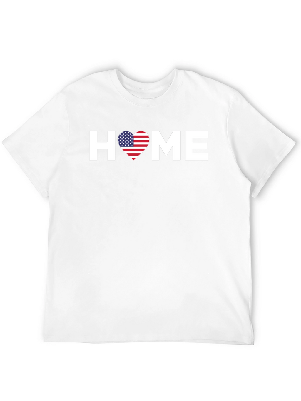 American Flag Heart HOME Graphic T-Shirt