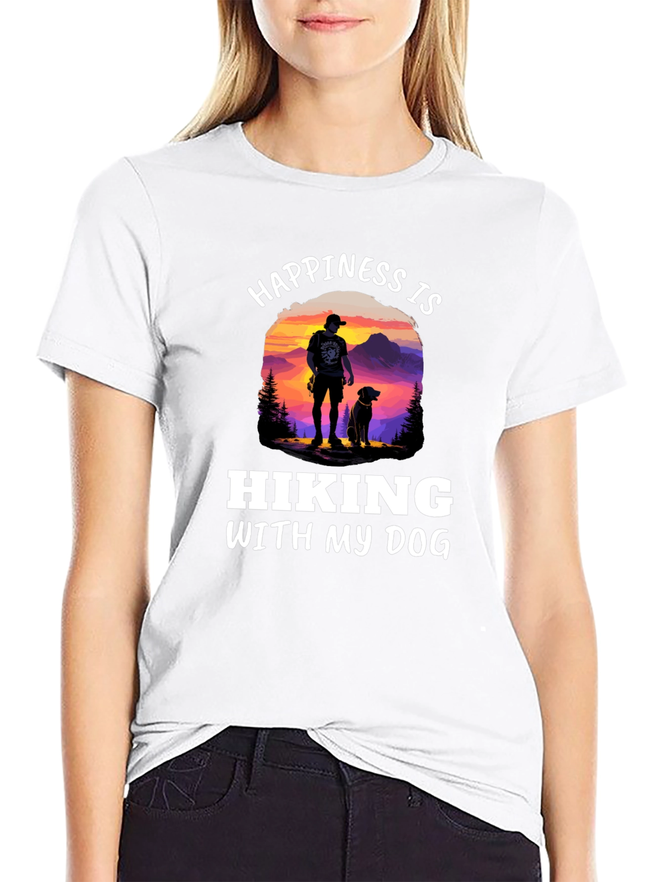 Hiking With My Dog Graphic Tee