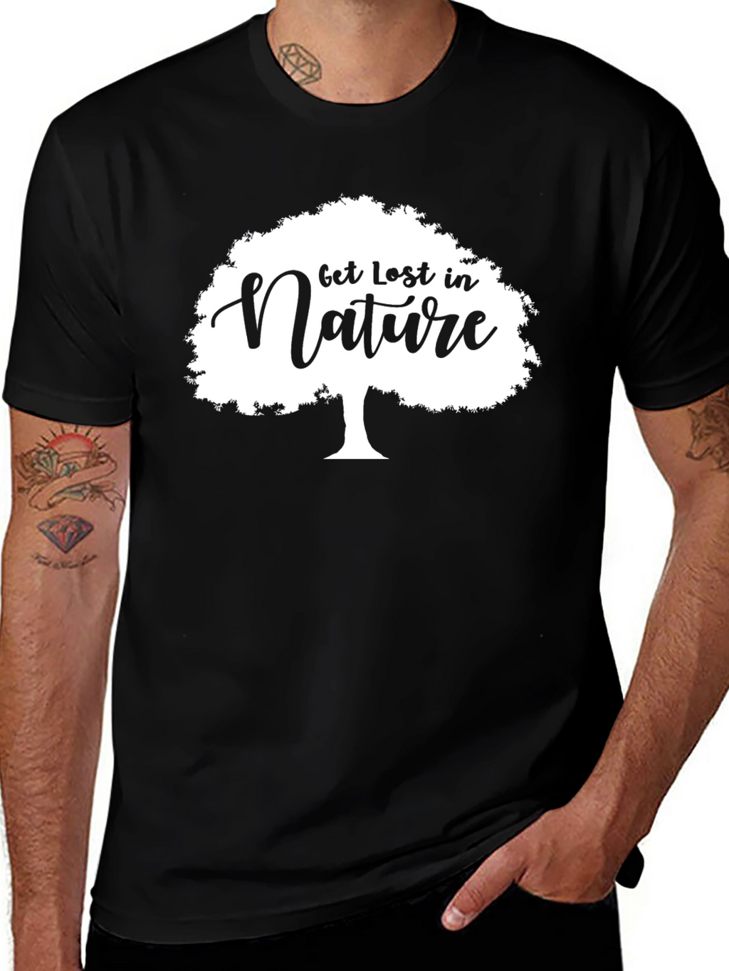 Get Lost in Nature Tree Graphic Tee