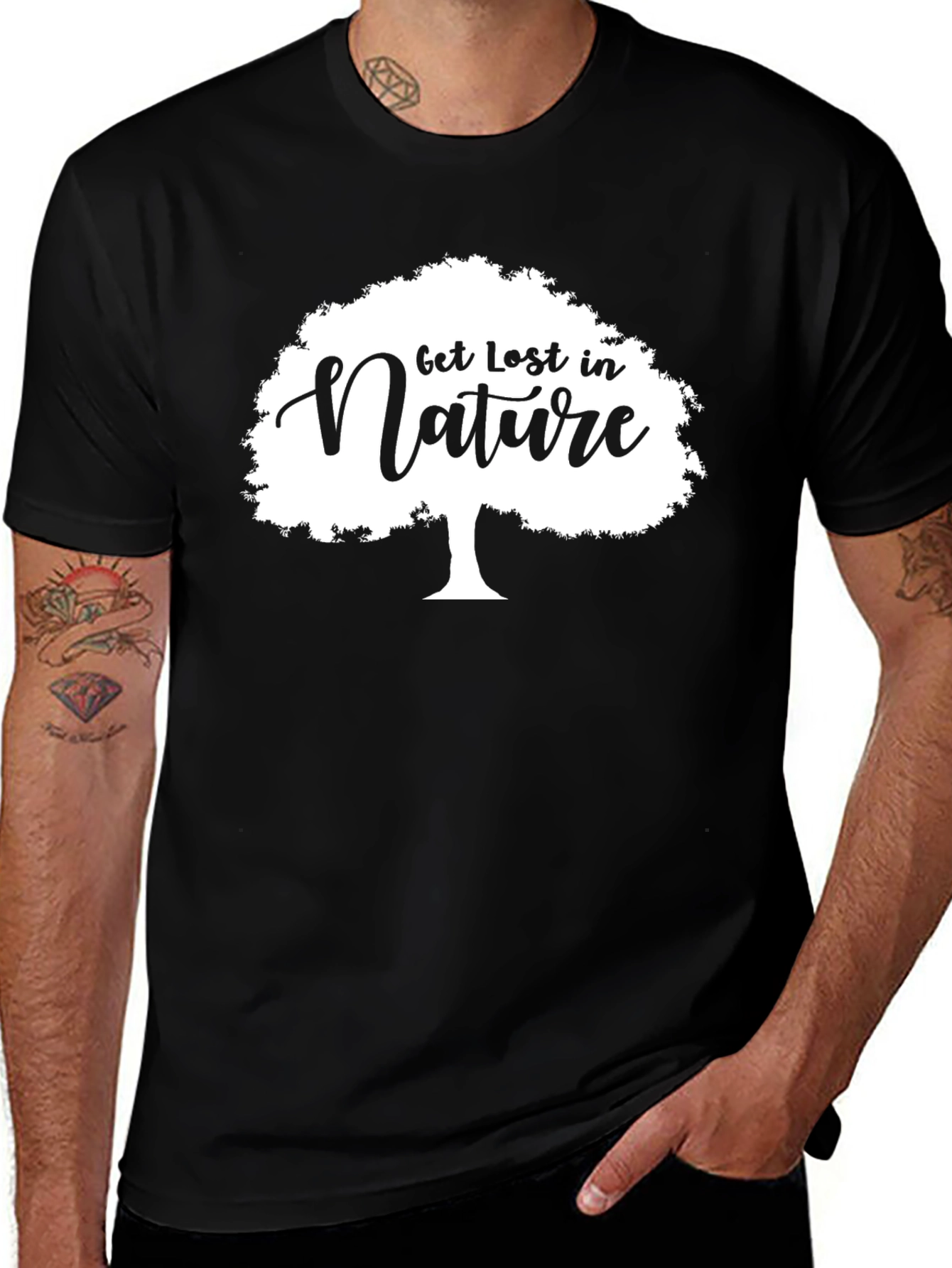 Get Lost in Nature Tree Graphic Tee