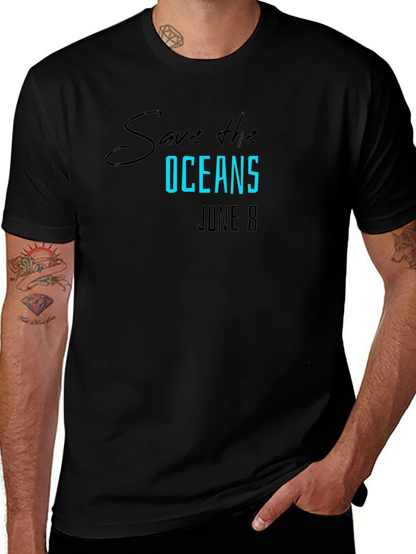 Save the Oceans T-Shirt June 8 - Eco-Friendly Tee