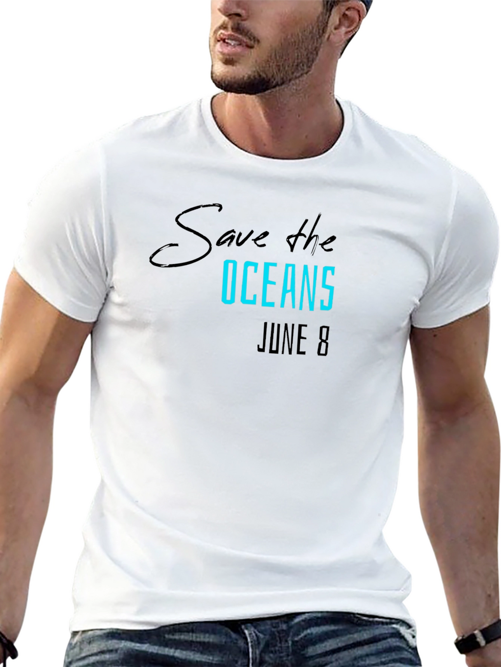 Save the Oceans T-Shirt June 8 - Eco-Friendly Tee
