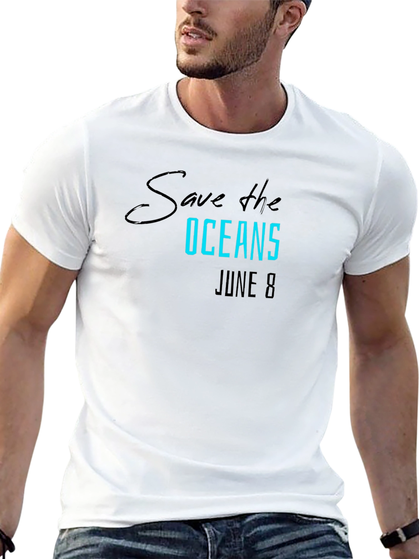Save the Oceans T-Shirt June 8 - Eco-Friendly Tee