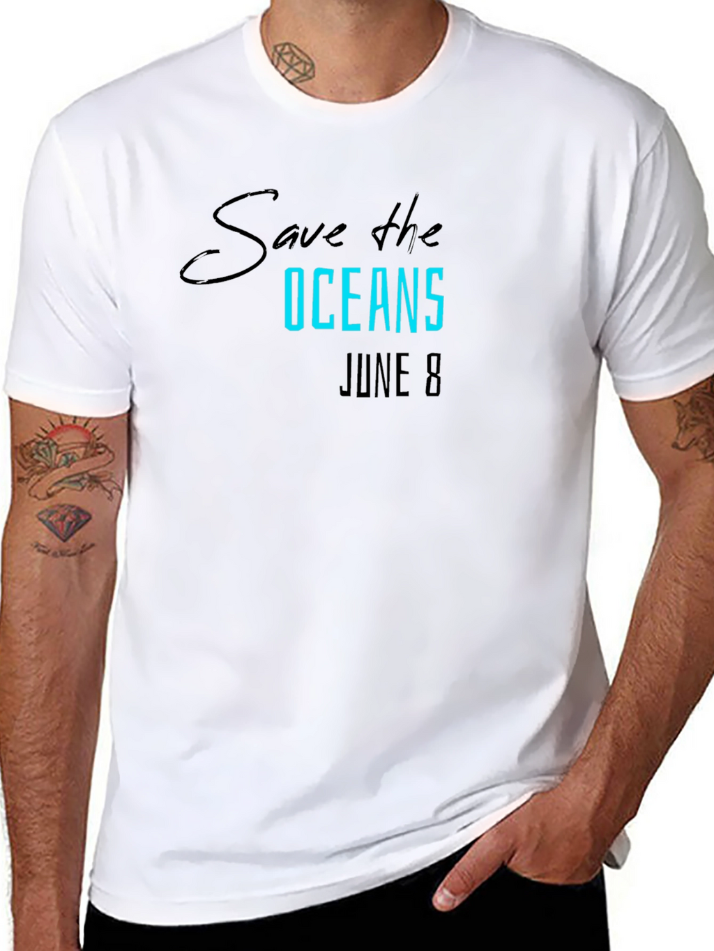 Save the Oceans T-Shirt June 8 - Eco-Friendly Tee