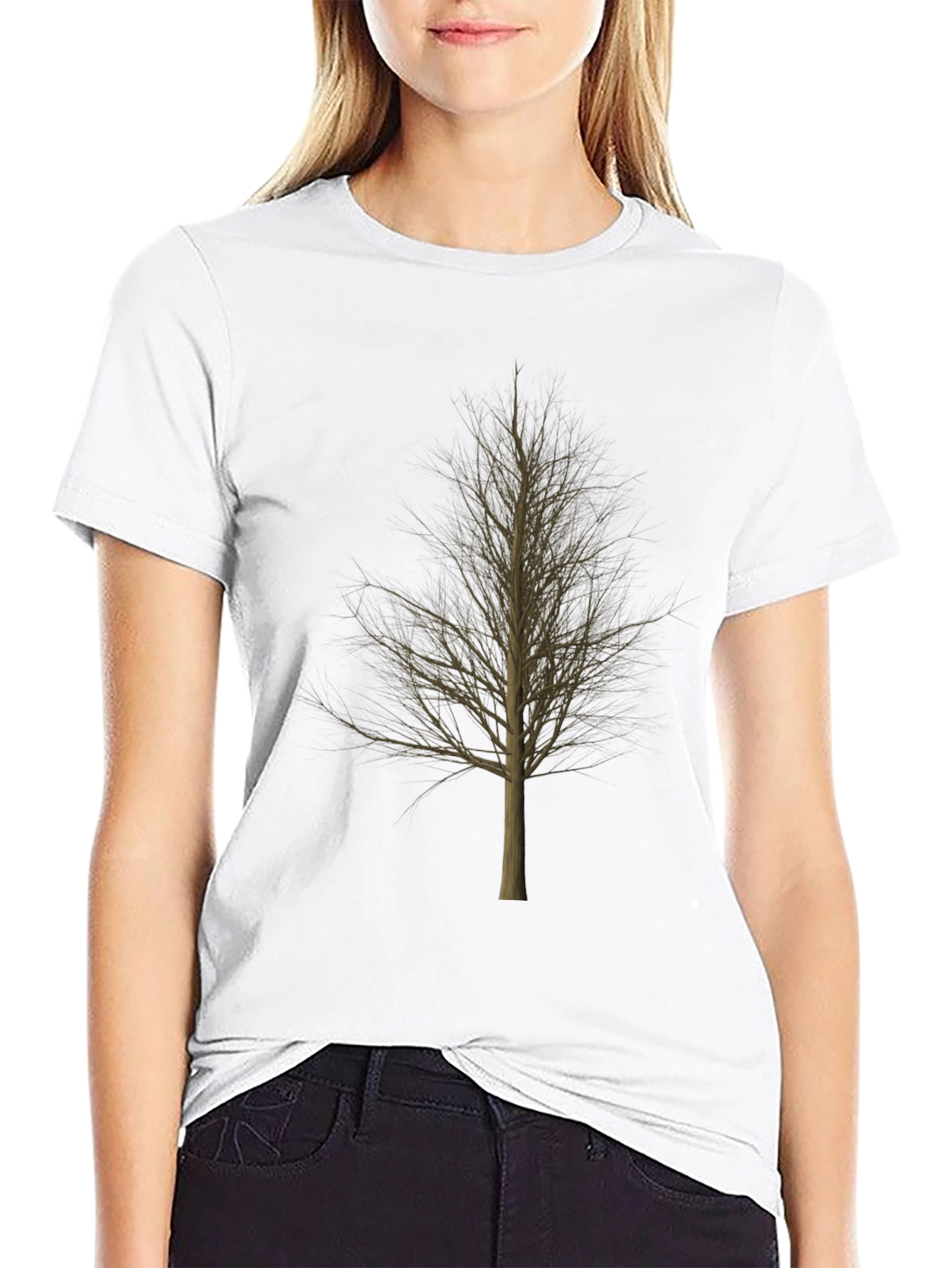 Bare Tree Graphic Black T-Shirt