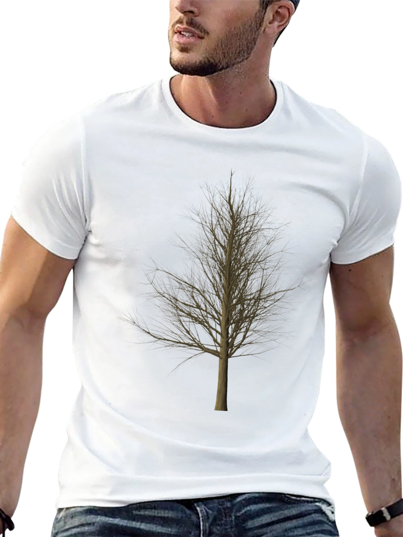 Bare Tree Graphic Black T-Shirt