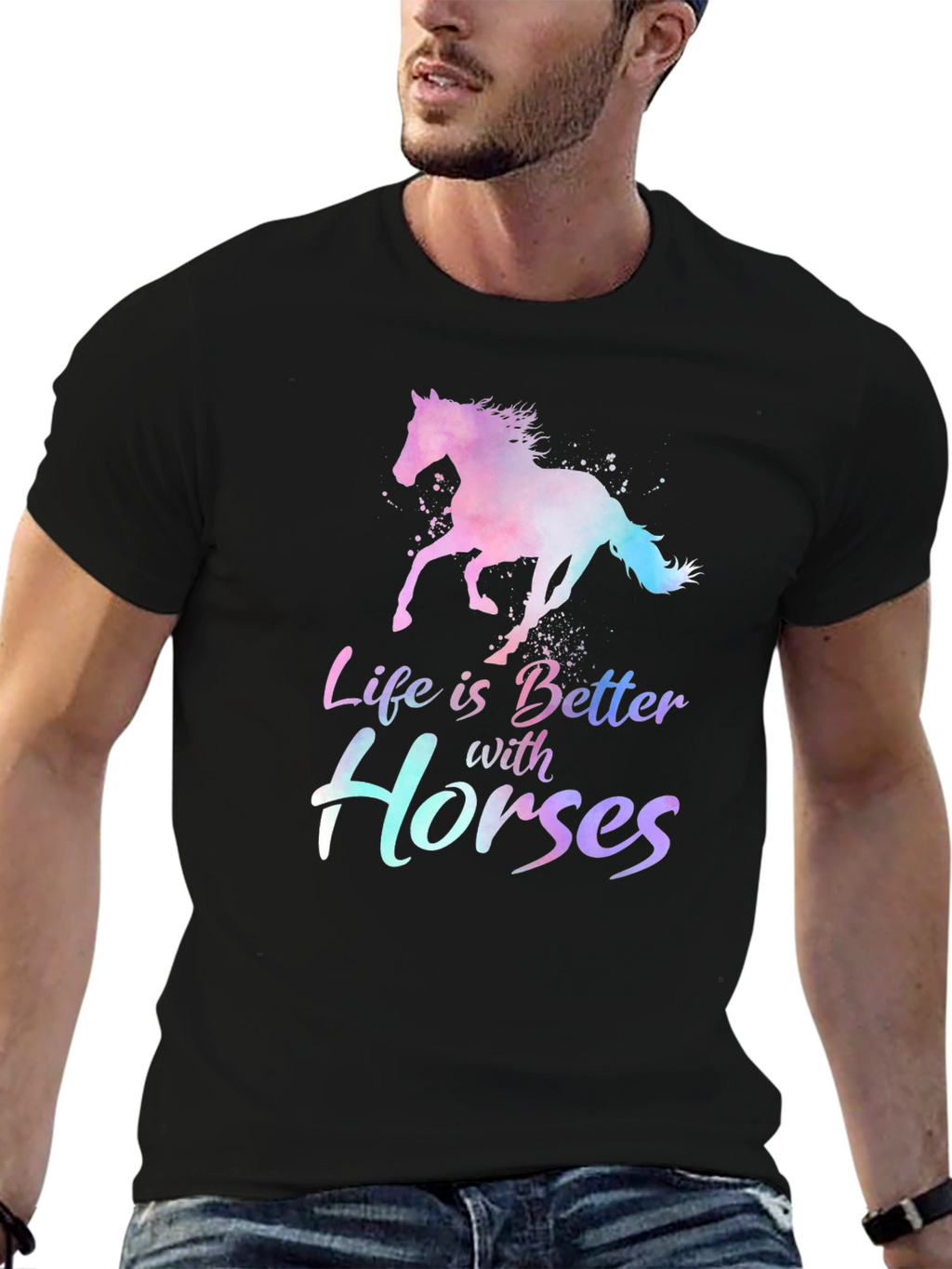 Life is Better with Horses T-Shirt