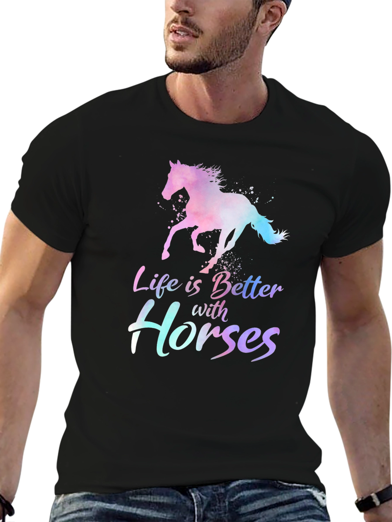 Life is Better with Horses T-Shirt