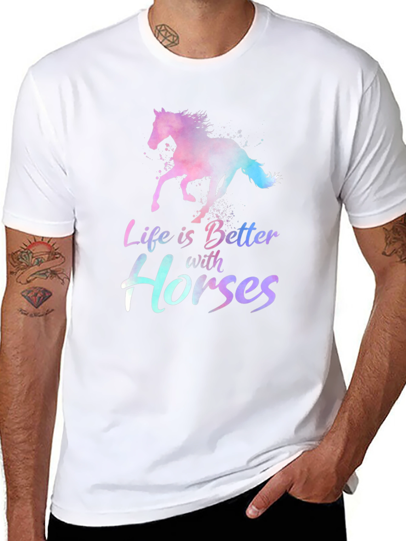 Life is Better with Horses T-Shirt