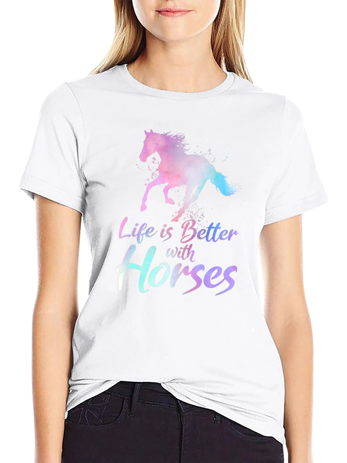 Life is Better with Horses T-Shirt