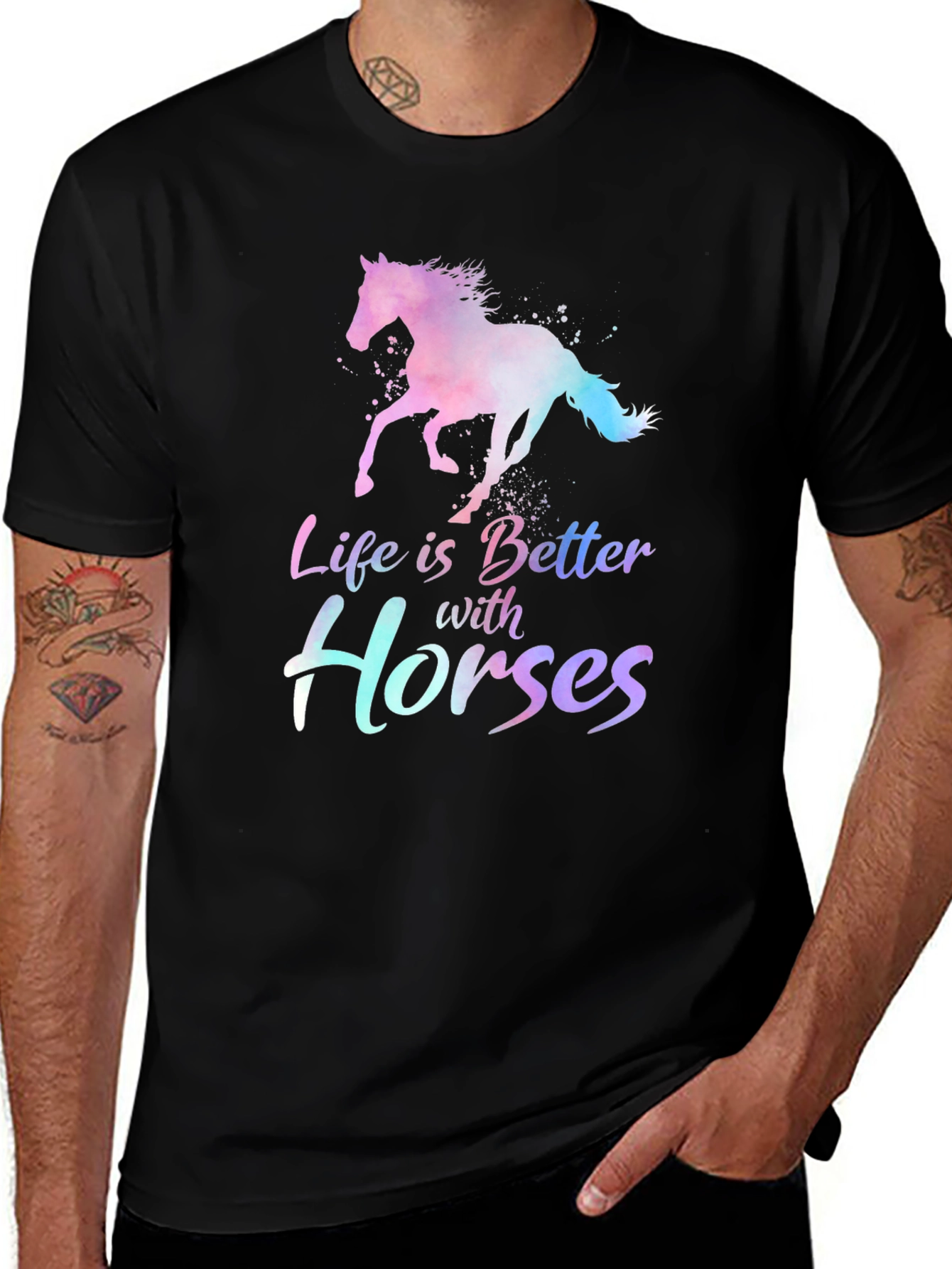 Life is Better with Horses T-Shirt