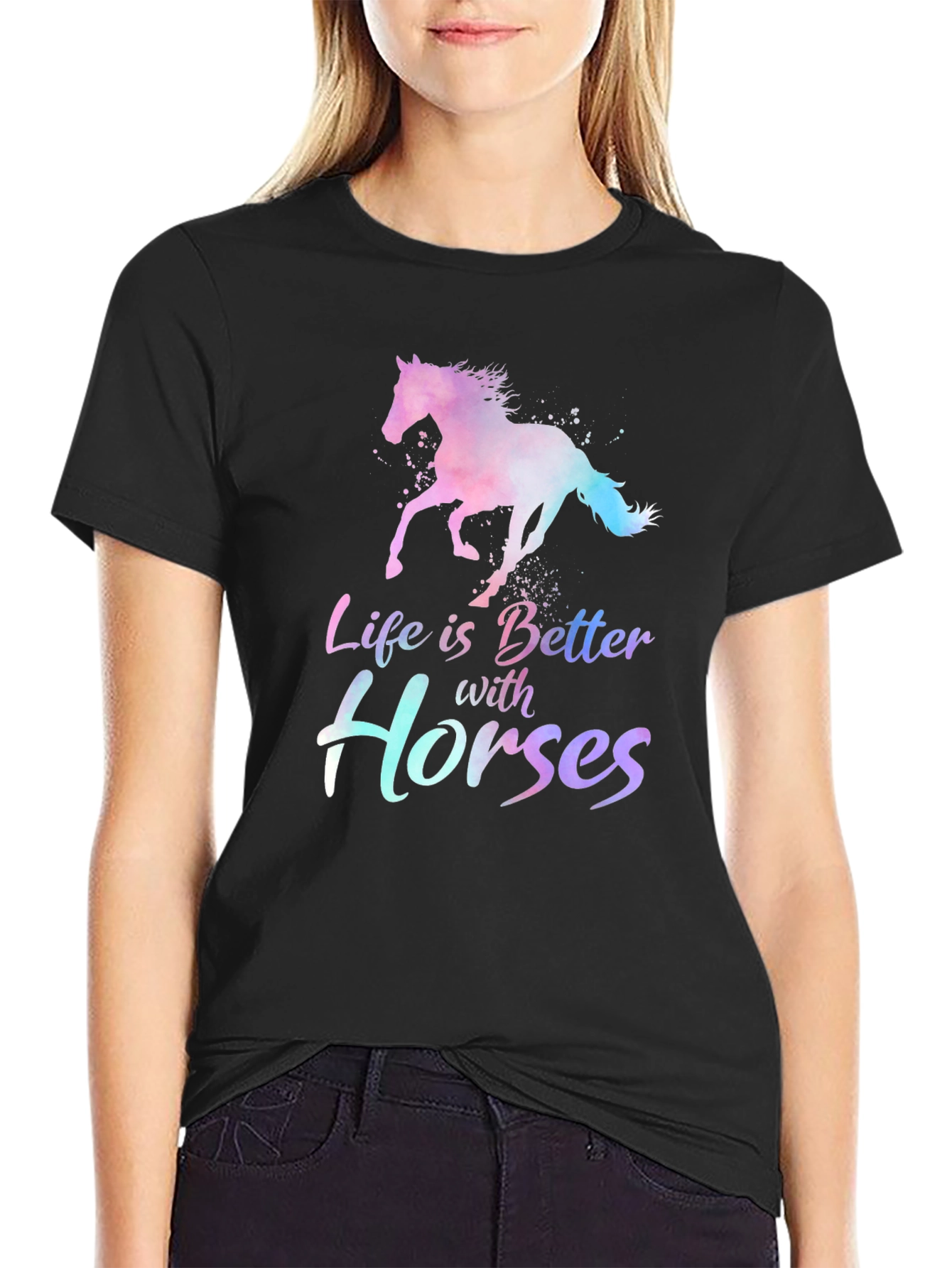 Life is Better with Horses T-Shirt