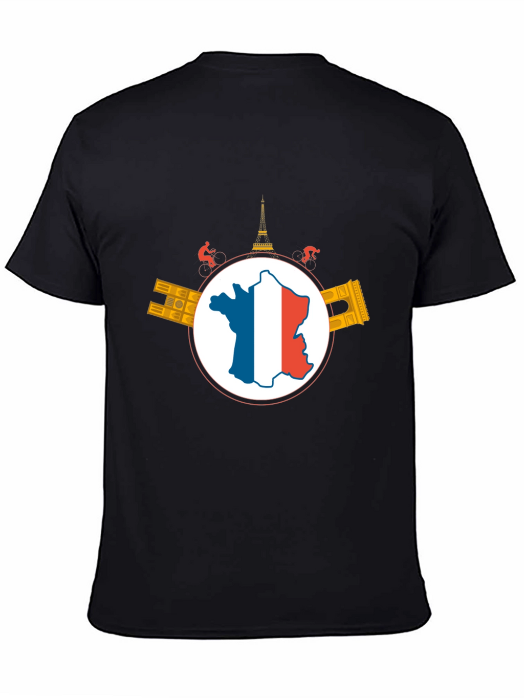 France Cycling Graphic T-Shirt - Black